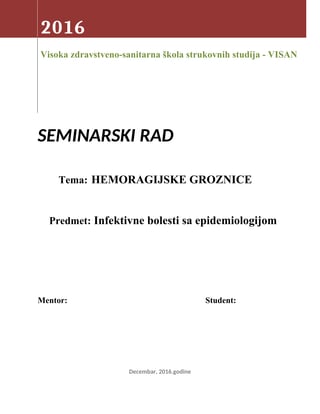 Hemoragijske groznice