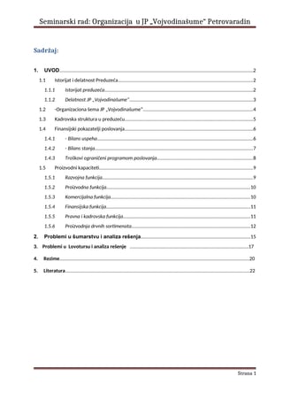 Organizaciona struktura preduzeća