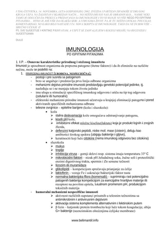 Imunologija