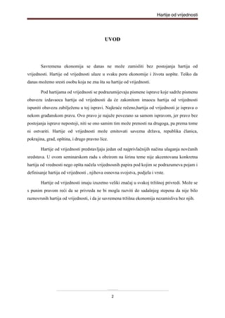 Hartije od vrednosti