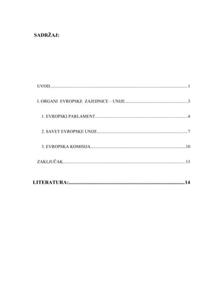 Institucije Evropske Unije