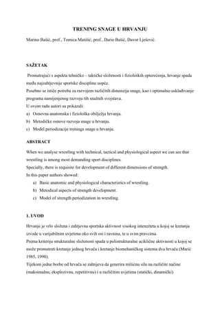 Razvoj snage u rvanju