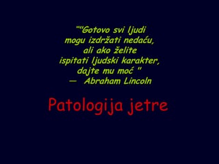 Patologija jetre