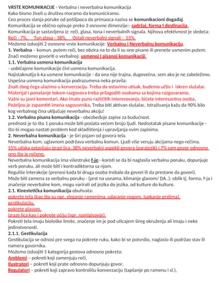 Verbalna i neverbalna komunikacija