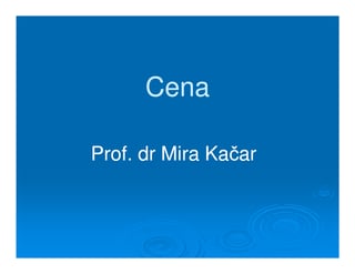 Strategije cena: penetraciona cena i cena koja skida kajmak