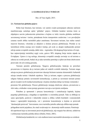 Turizam i globalizacija