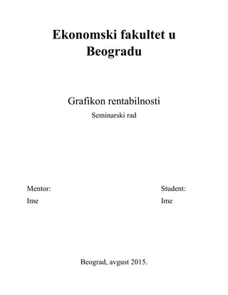 Grafikon rentabilnosti