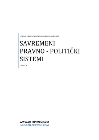 Savremeni pravno  politički sistemi