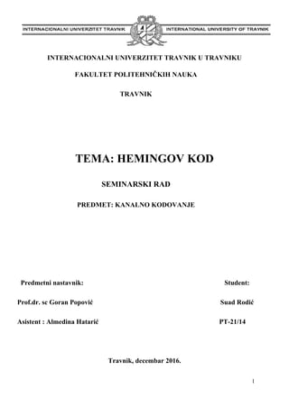 Hemingov kod