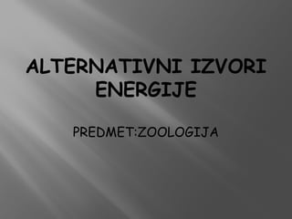 Alternativni izvori energije