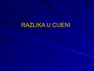 Razlika u ceni
