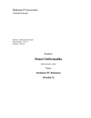 Struktura PC računara