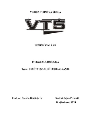 Društvena moć i upravljanje