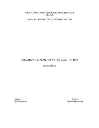 Ekologija i zaštita