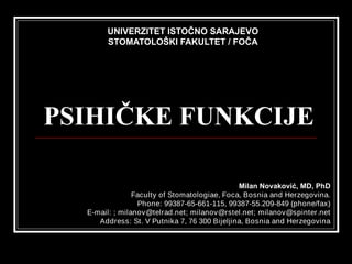 Psihičke funkcije