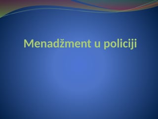 Menadžment rukovođenja
