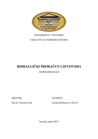 Hidraulični proračun cevovoda