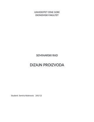 Dizajn proizvoda