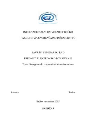 Kompjuterski rezervacioni sistemi-amadeus