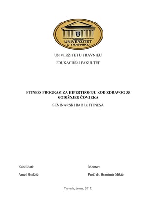 Fitnes program za hipertrofiju