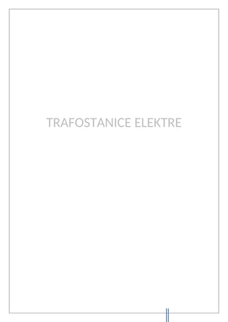 Trafostanice elektrane