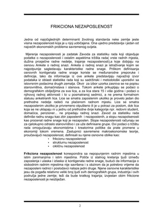 Frikciona nezaposlenost