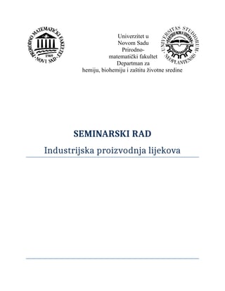 Industrijska proizvodnja lekova