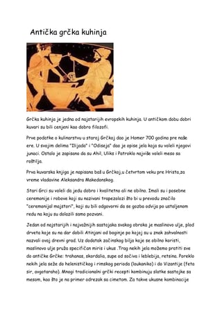 Antička grčka kuhinja