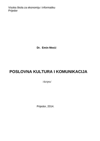 Poslovna kultura