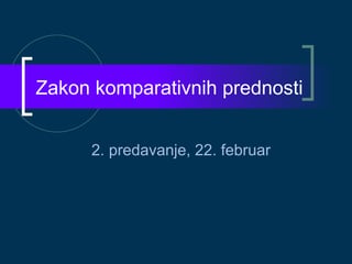 Komparativne prednosti