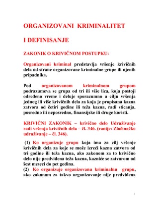 Organizovani kriminalitet