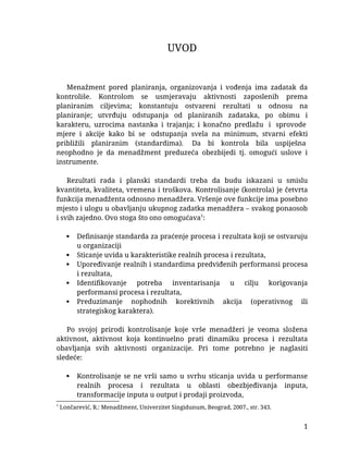 Kontrola i kontrolisanje u preduzećima