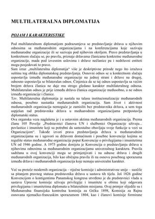 Multilateralna diplomatija