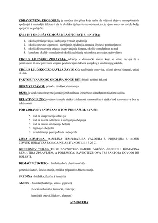 Zdravstvena ekologija