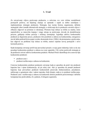 Stvaranje i odžavanje konkurentske prednosti