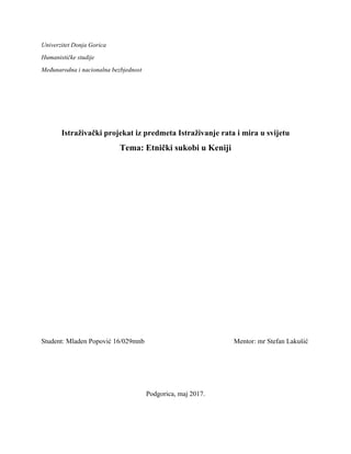 Etnički sukobi u Keniji