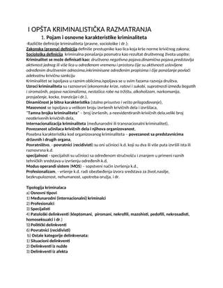 Opšta kriminalistička razmatranja