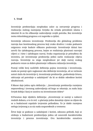 Upravljanje investicijama