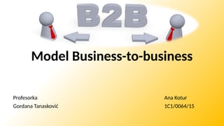 Model business-to-business (b2b)