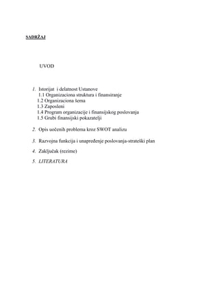 Organizacija specijalne bolnice