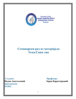 Sivo liveno gvožđe