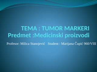 Tumor markeri