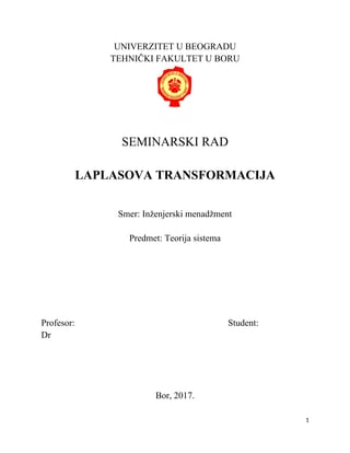 Laplasova transformacija