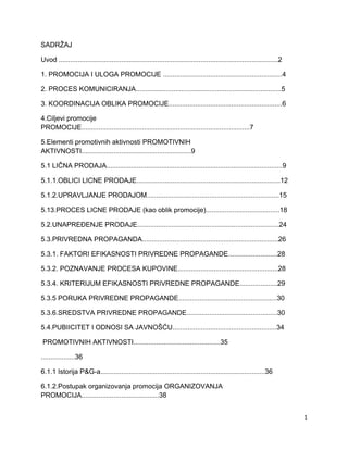 Marketing i promocija