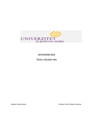 Hotelijerski lanci- Holiday Inn