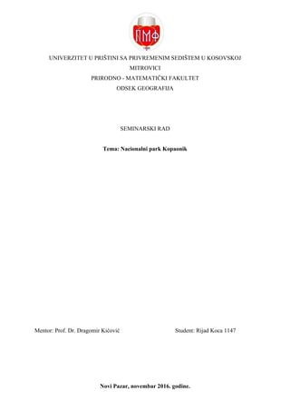 Nacionalni park Kopaonik