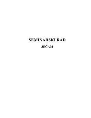 Ječam: seminarski rad