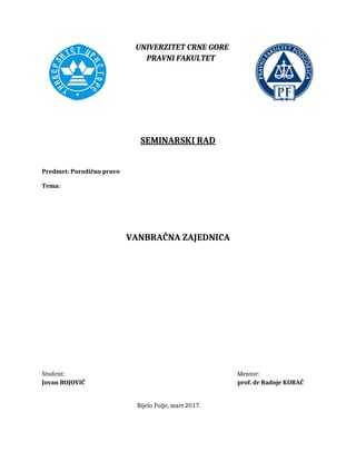 Vanbračna zajednica