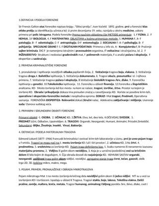 Primena forenzičkih metoda u kriminalistici