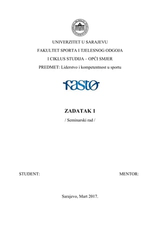 Liderstvo i kompetentnost u sportu